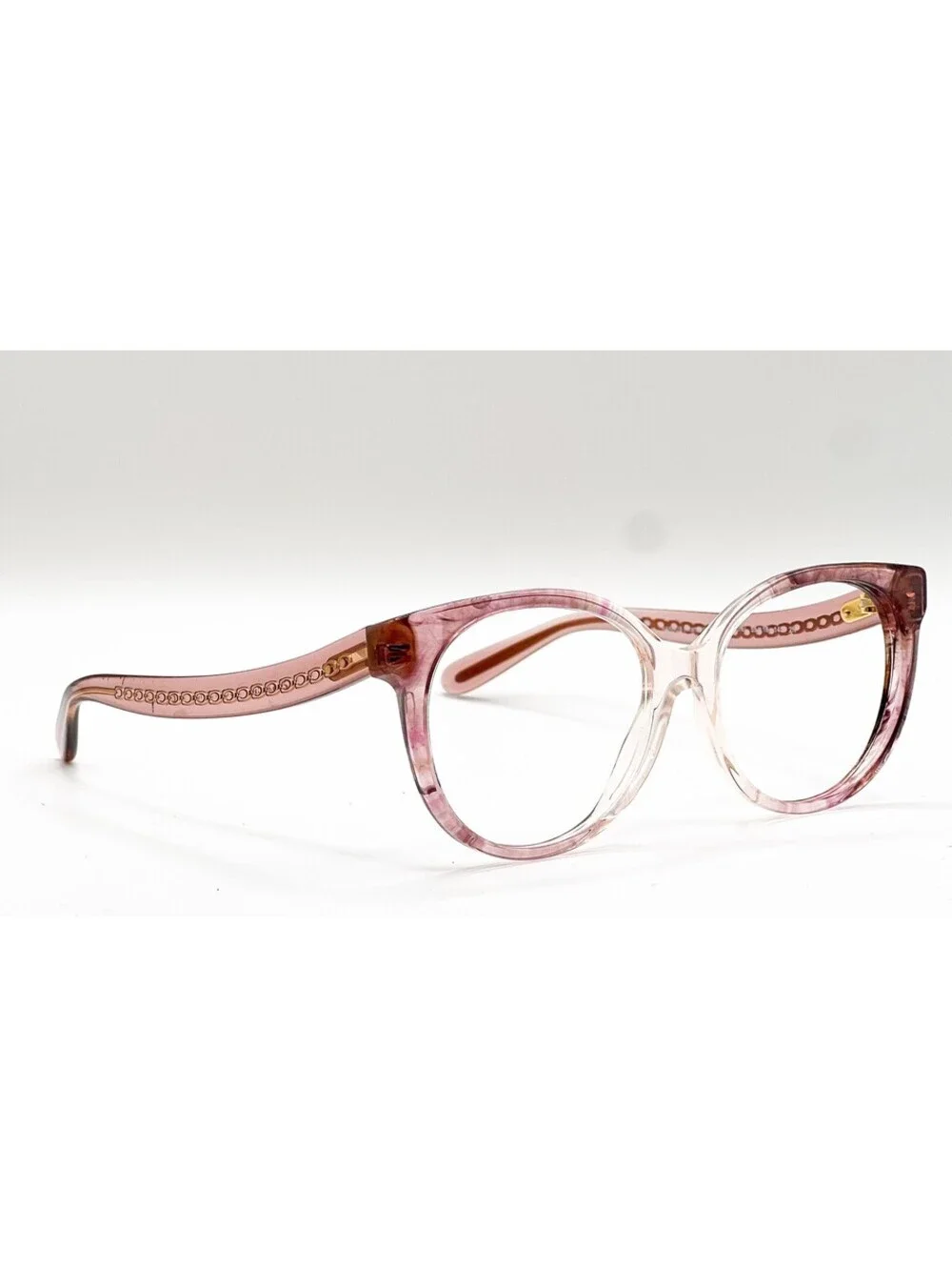 Coach HC 8321 5656U8 Transparent Pink Ombre Oval Eyeglass Frames 55-18-140